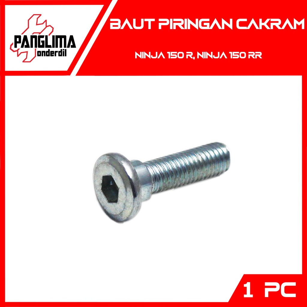 Baut Piringan Cakram M8x30-M8-8x30-8 x 30-M Ninja 150 R-RR-150R-150RR Baut Disc