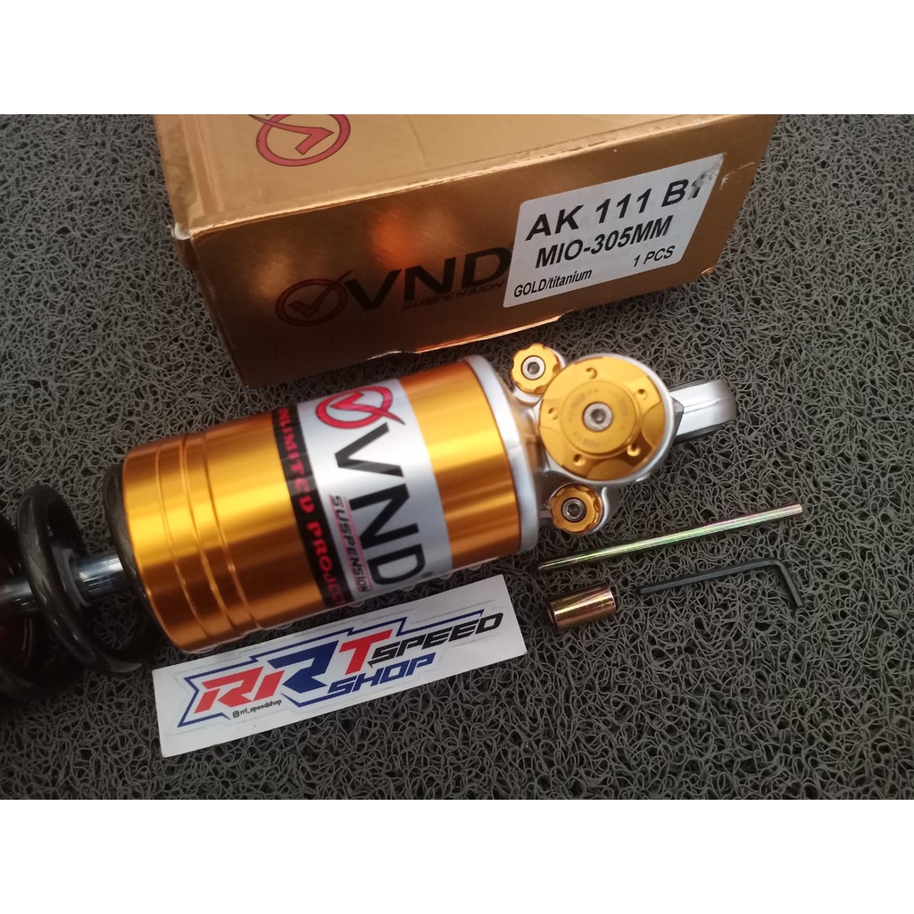 SHOCK MIO 305MM VND AK111 B1 GOLD &amp; RED TABUNG