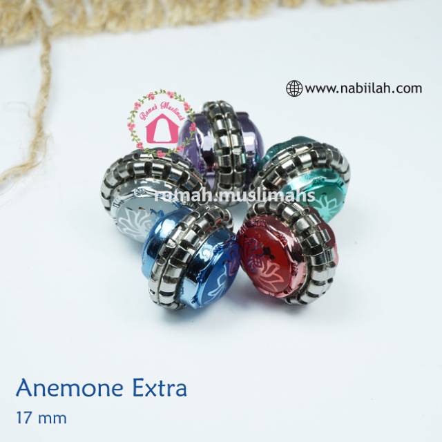 Magnet turki pin jilbab ANEMONE EXTRA 17 mm pin magnet hijab brooch magnet jepit kerudung original