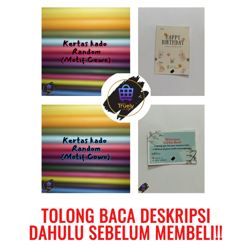 

Tambahan Kartu Ucapan/Bungkus Kado/Kertas Kado