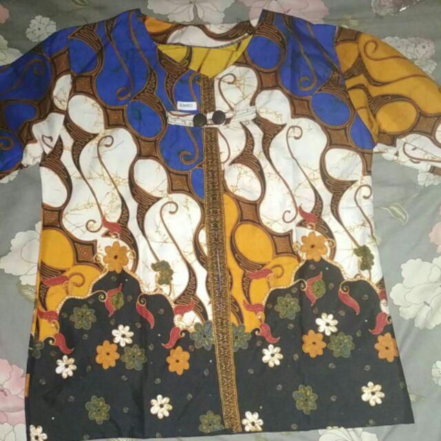 Kardigan Bolero Kerja Batik Sogan