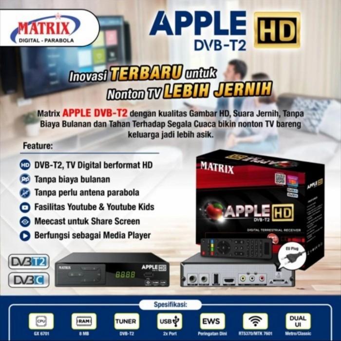 Set Top Box Dvb T2 Matrix Merah + Hdmi