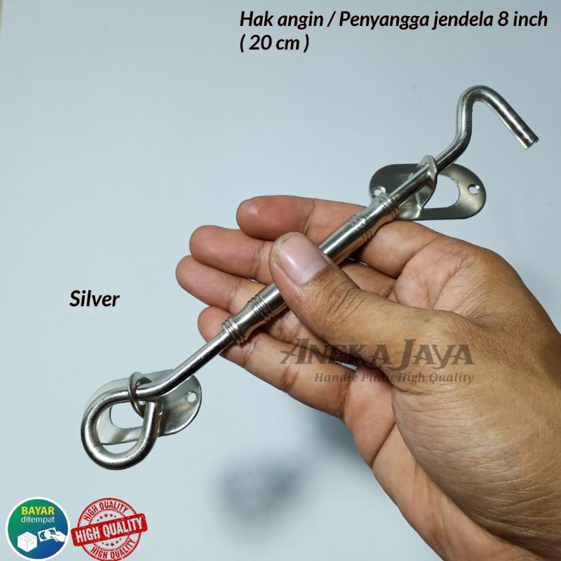 Hak angin jendela rumah  / Penahan Jendela rumah / Penyangga jendela 8 inch 20 cm