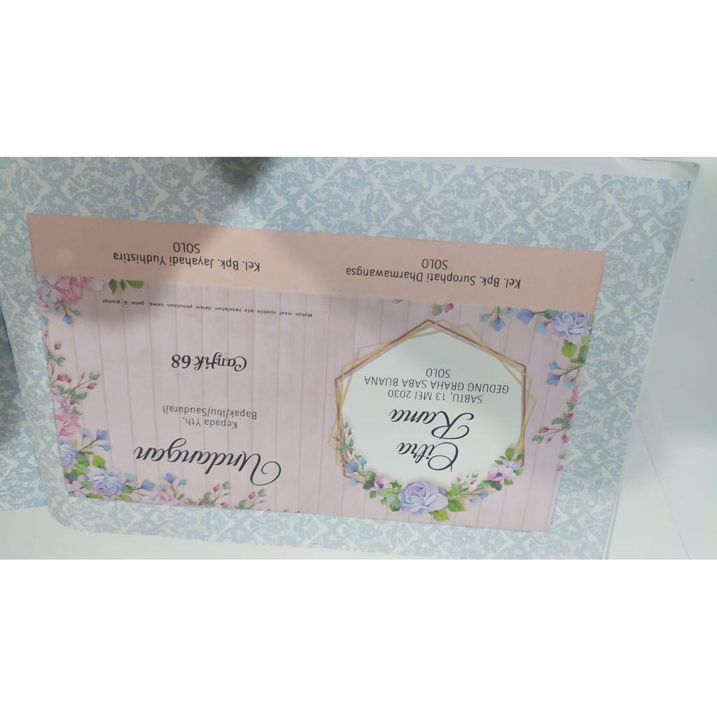 UNDANGAN PERNIKAHAN MURAH UNIK ELEGAN - UNDANGAN NIKAH BLANGKO