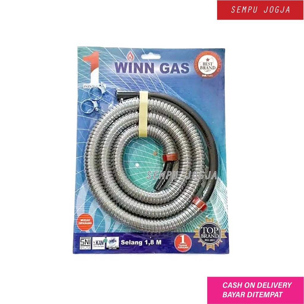 Winn Gas Selang Gas Regulator 1,8 Meter SNI