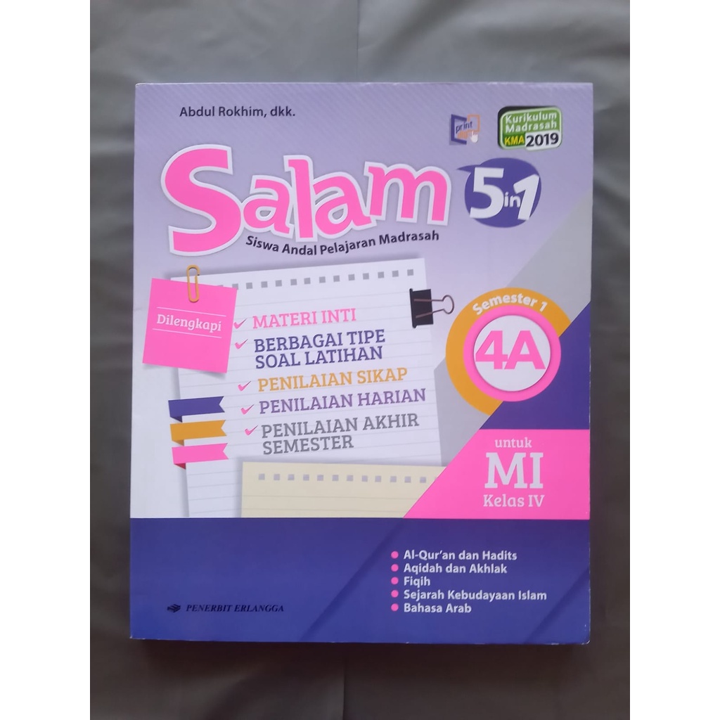 Buku Salam Erlangga MI Variasi A Kelas 1 - 6