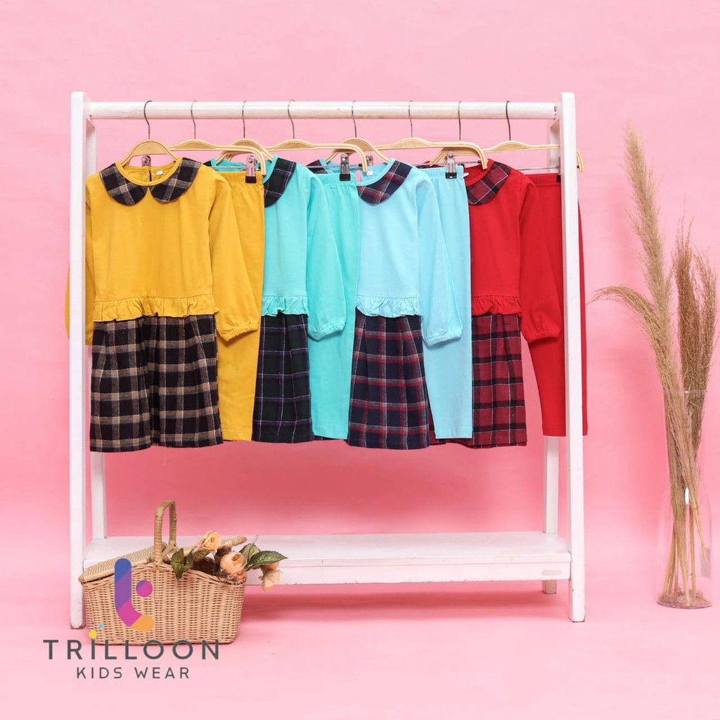 Setelan anak Flanel Set Muslimah By Trilloon