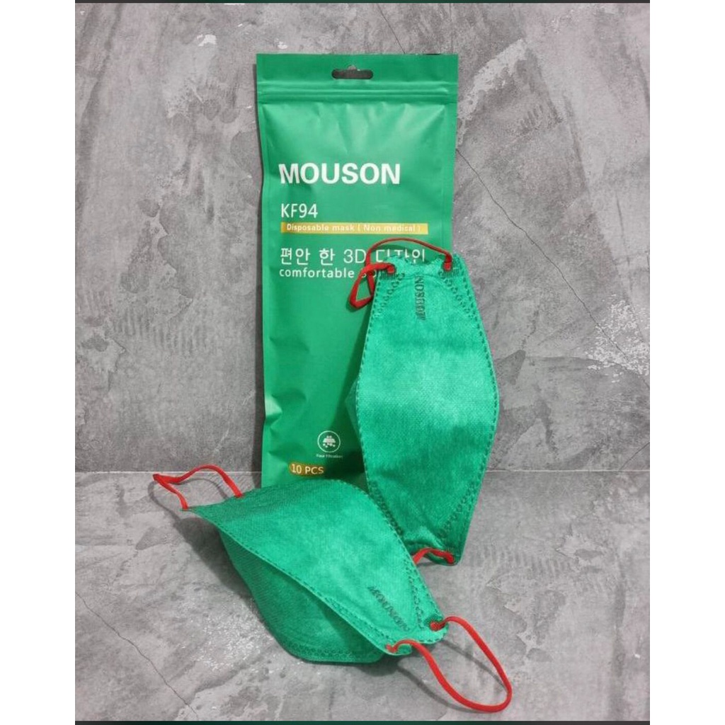 MASKER KF94 MOUSON EMBOSS EARLOOP KOREA 4PLY MASKER MOUSON 4D IMPORT KF 94