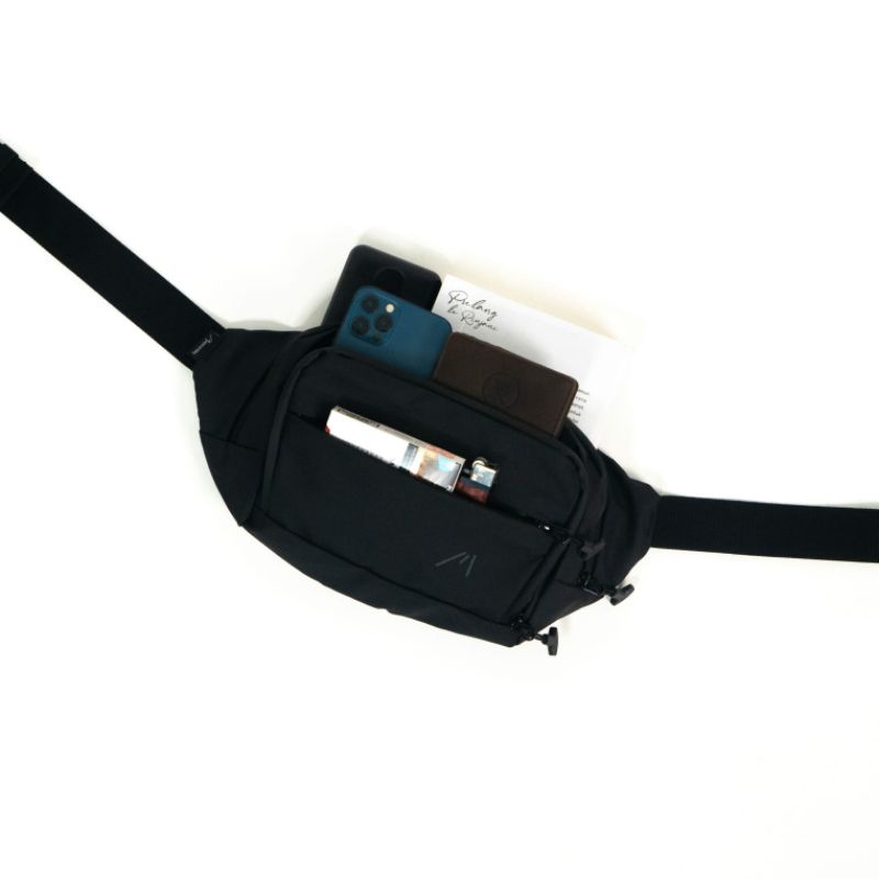 MARKICABS [Wave - Hitam] Waist bag