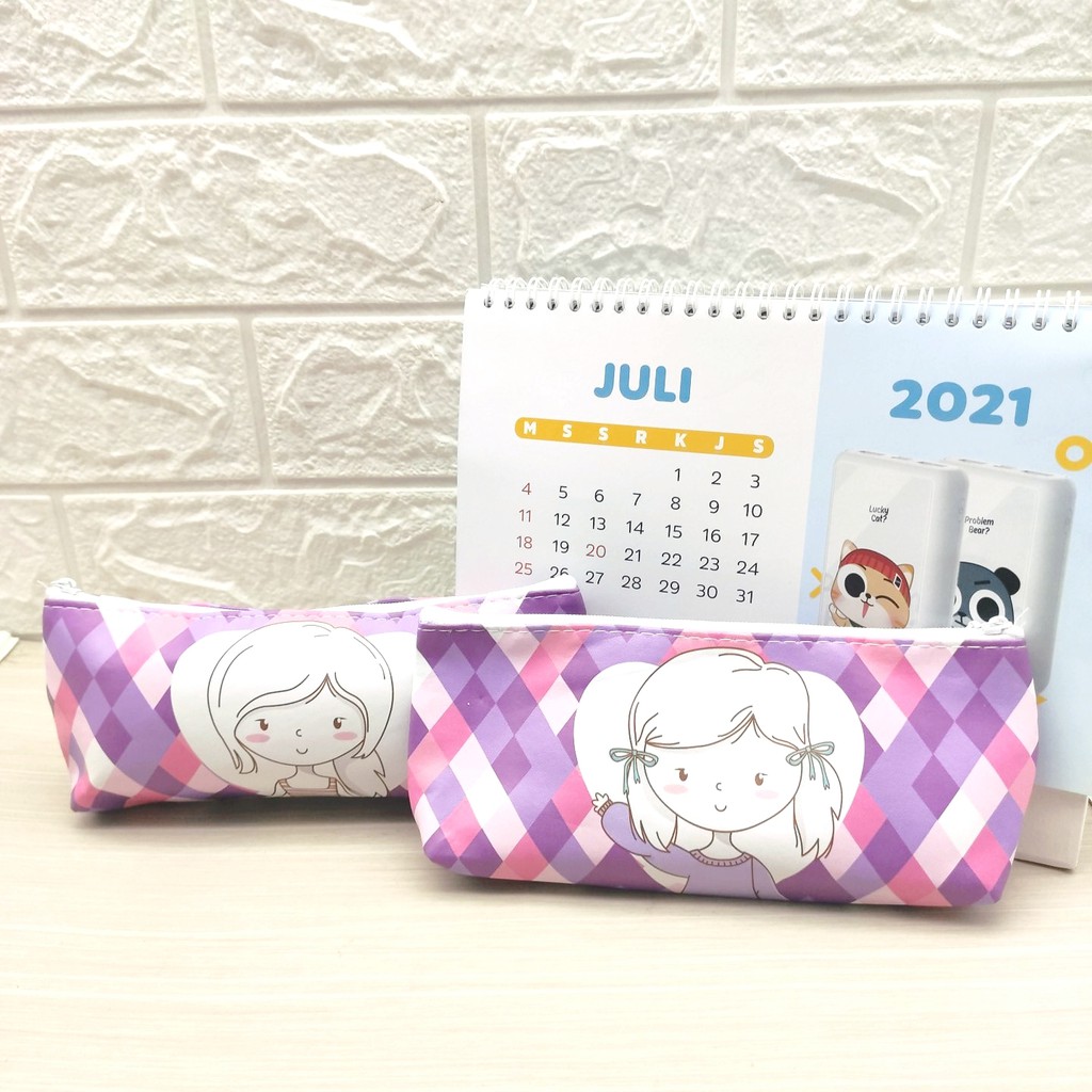 COD KOTAK PENSIL MOTIF LUCU UNIK / TEMPAT PENSIL / KOTAK PULPEN / TEMPAT ALAT TULIS-WANITA CANTIK