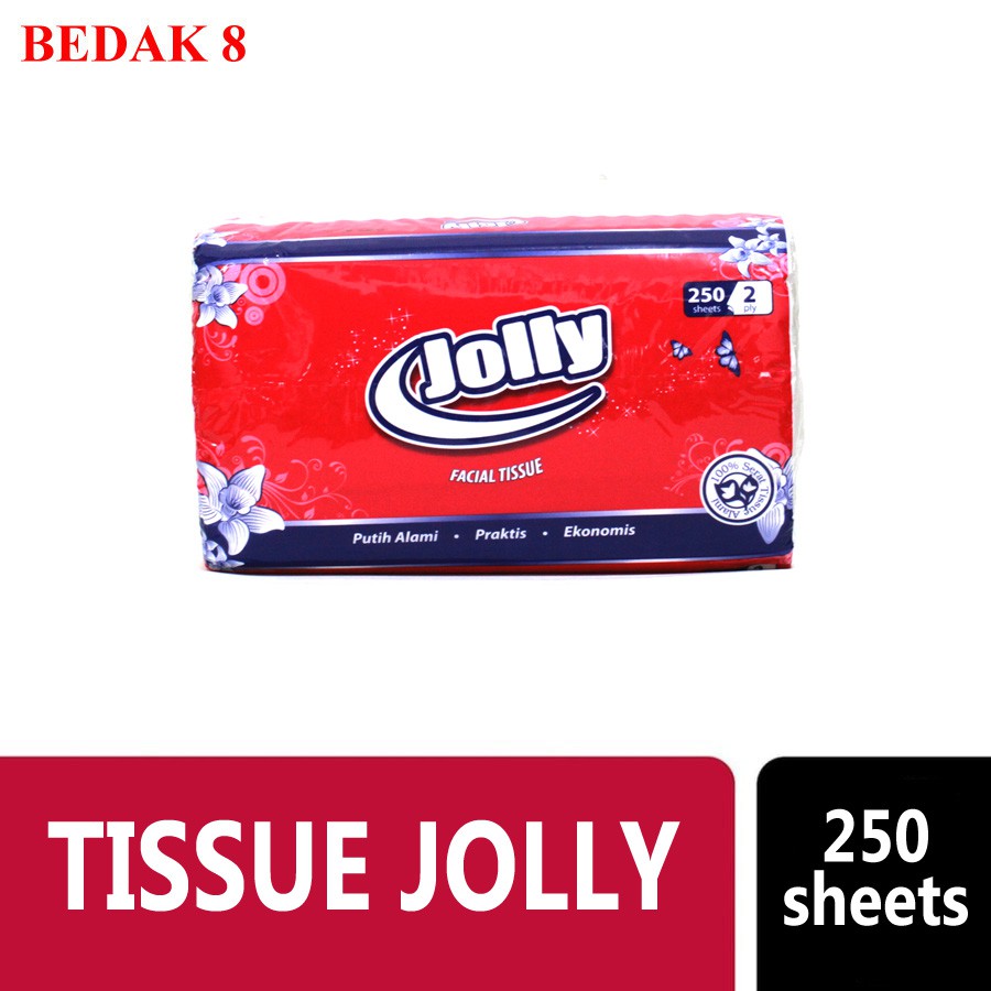 Tissue Jolly 250 Sheets/ Tisu Jolly 250 / Facial Tissue Jolly 250