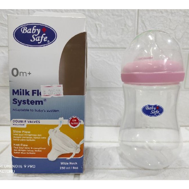 Baby Safe Botol Susu Bayi Wide Neck Milk Flow System WN01 WN02 WNS01/02 WN04 WN05