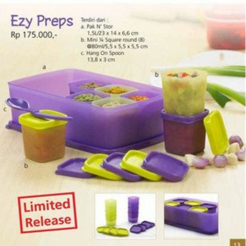 Tupperware Promo Ezy Preps / wadah Multifungsi / Tempat Bumbu