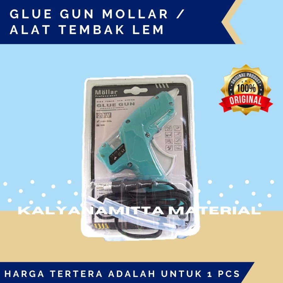 

GLUE GUN MOLLAR / ALAT TEMBAK LEM / LEM TEMBAK / 20 W MOLLAR B07 6117