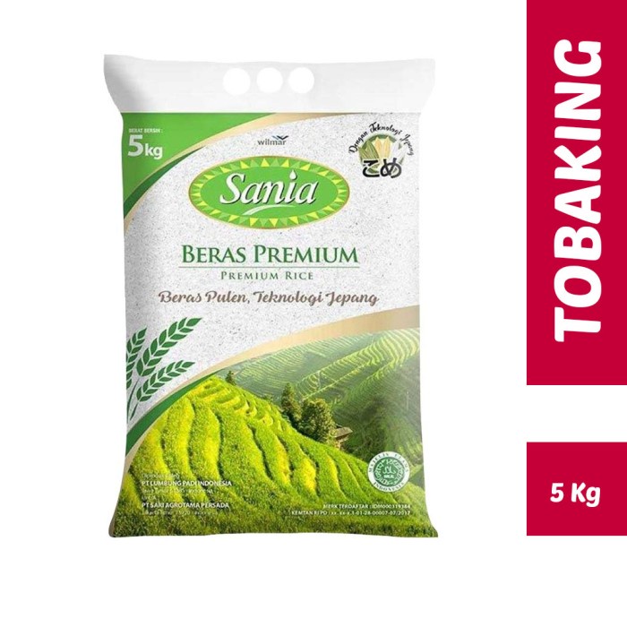 

Beras sania 5 kg Premium Rice