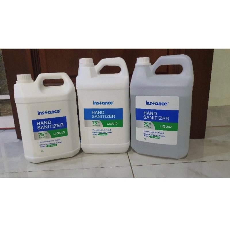 Hand Sanitizer Instance LIQUID 4L (original PT Kino Indonesia Tbk)