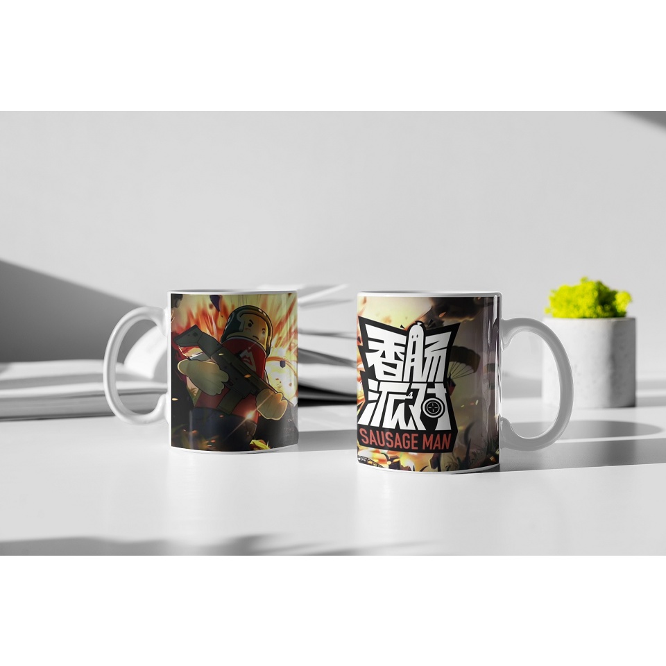 Mug Motif Gambar Sausage Man