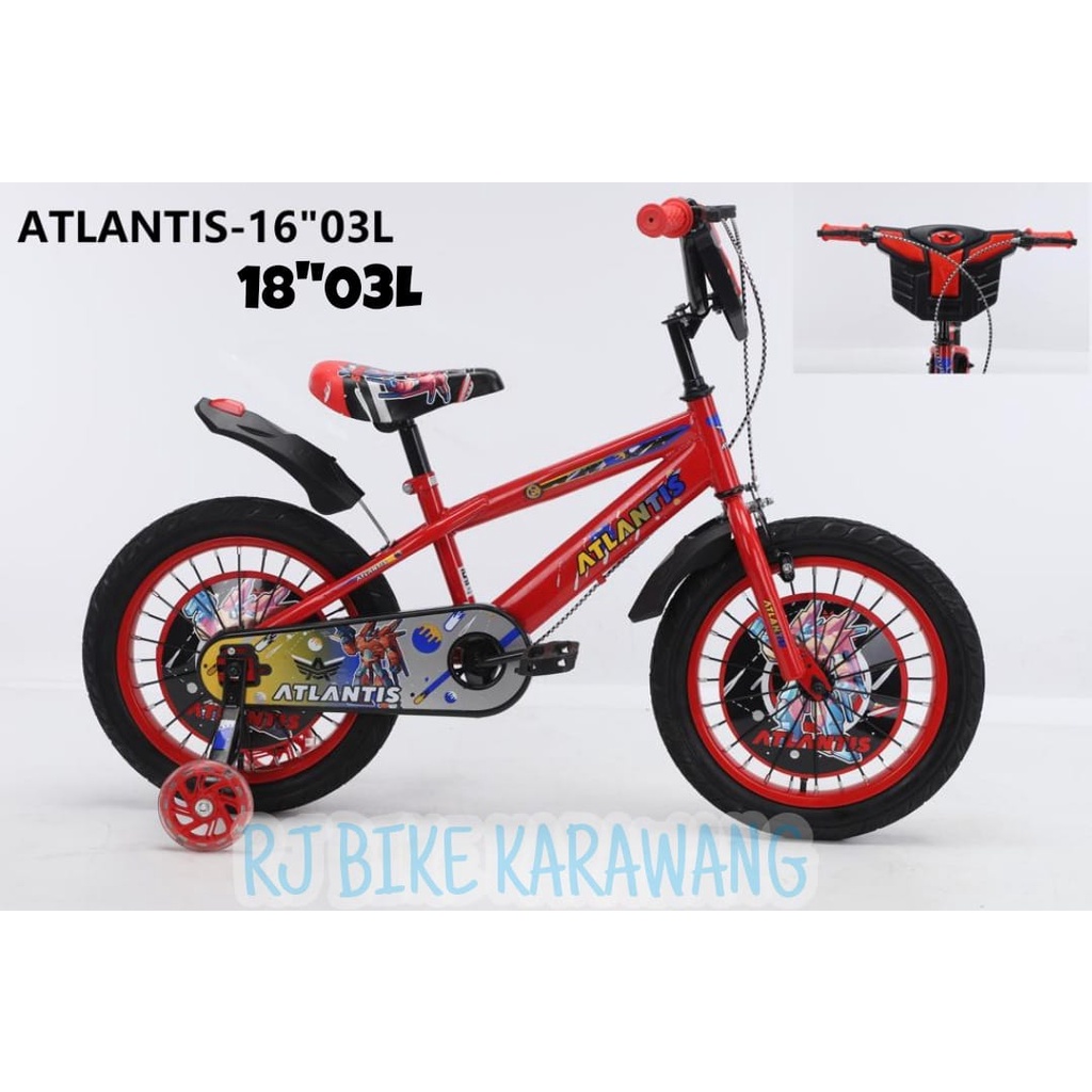 SEPEDA ANAK BMX 12 16&quot; DAN 18 ATLANTIS BMX ROBOT 12 03 L/16 03 L/18 03 L