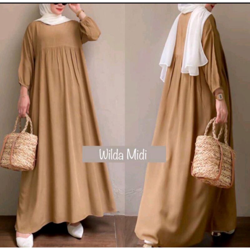 KINARA DRESS / MIDI DRESS PAKAIAN MUSLIM WANITA