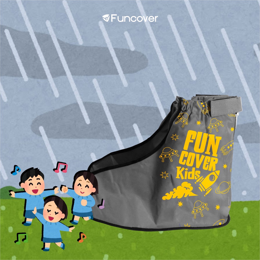 Cover shoes anak Jas sepatu / sepatu hujan / mantel sepatu anak by Funcover