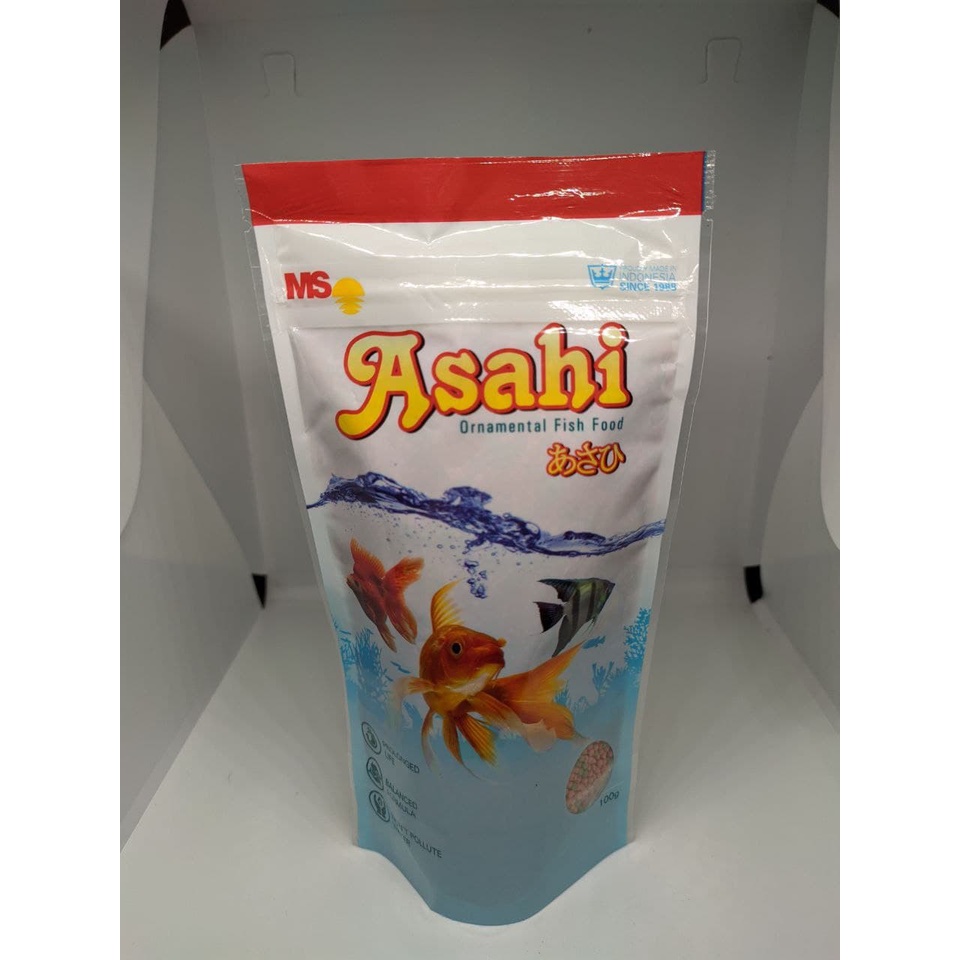 Pelet Ikan Hias Asahi 100Gr 100 Gram Pelet Pakan Ikan Koi Koki Floating Type