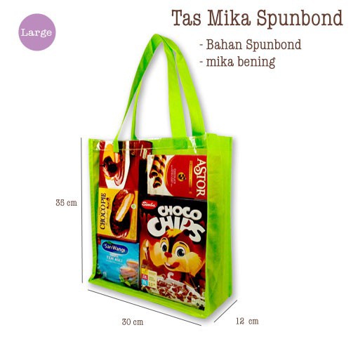 

Tas mika spunbond/ Goodie bag / Tas ulang tahun 35 x 30 x 12 cm