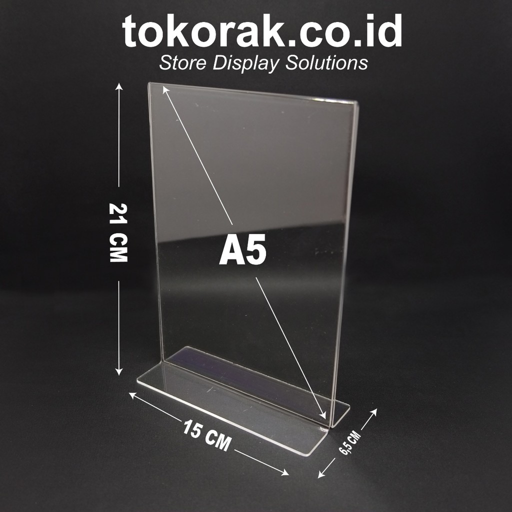 ACRYLIC POSTER A5 - AKRILIK - TENT CARD - MENU BROSUR - DISPLAY HOLDER