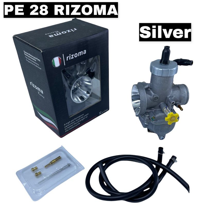 Karburator PE Rizoma Ukuran 28 Black Dan silver Universal karbu PE universal