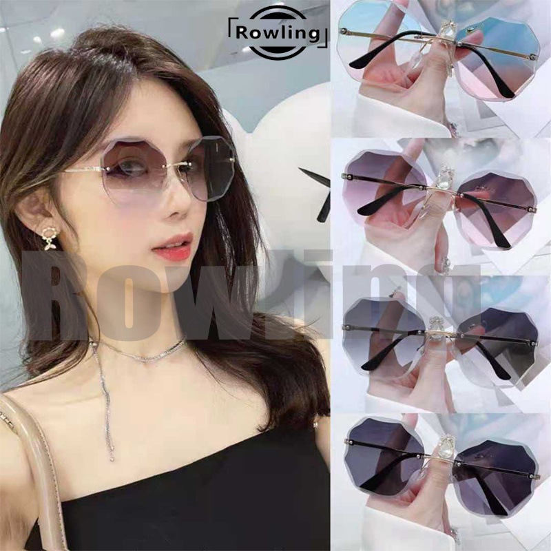 rowling(ka-67)Sunglasses Wanita  Kacamata Hitam Titanium No frame Women Sunglasses New Arrival Import Kacamata Fashion