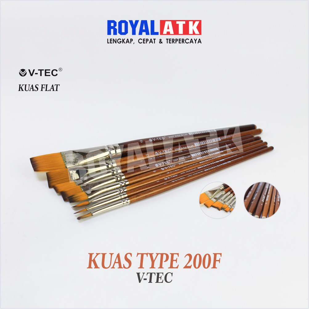 

Kuas Lukis Vtec Brush Flat Tipe 200F