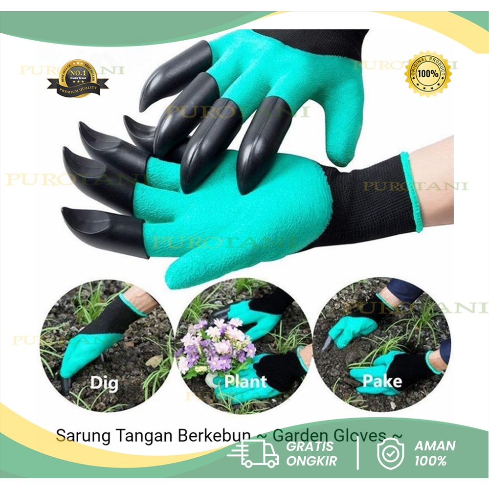 Sepasang Sarung Tangan Berkebun Bertani multifungsi