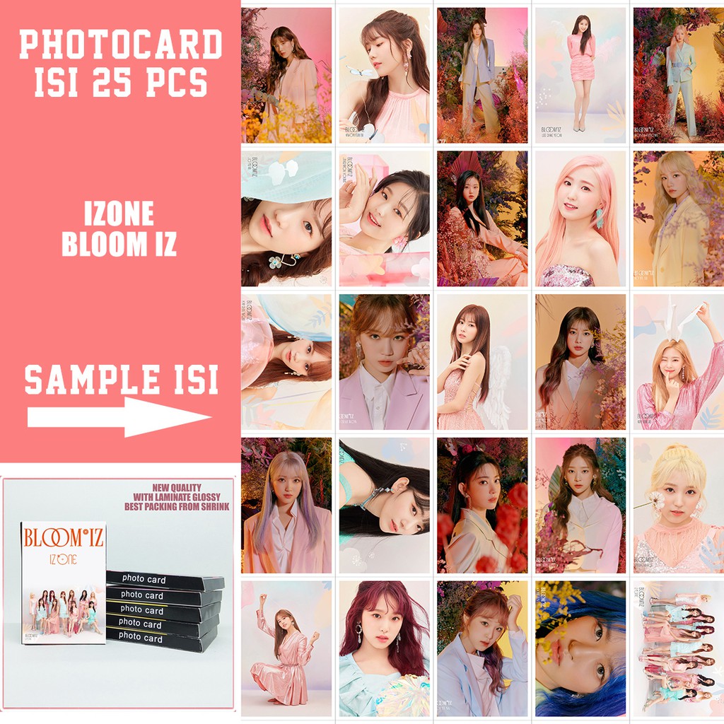 Photocard izone 1pack isi 25pcs