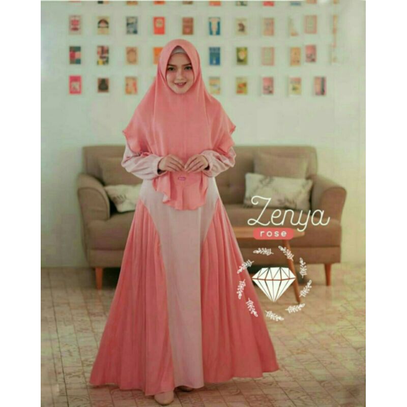 Maxi Maxy Dress Gamis Syari Moscrepe Zenya