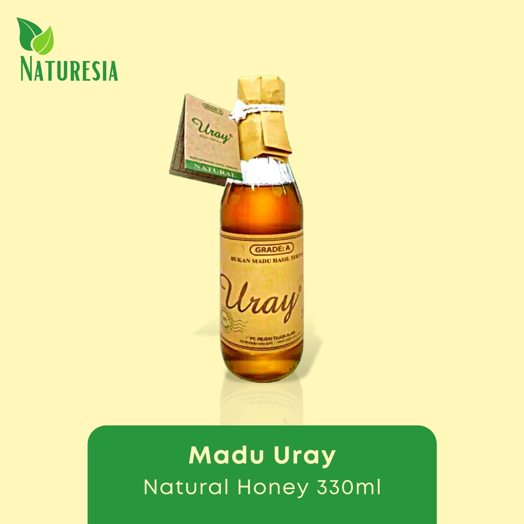 

Uray Madu Uray Urai 330ml raw honey organik - Madu lebah hutan liar murni asli 100% - Madu sehat