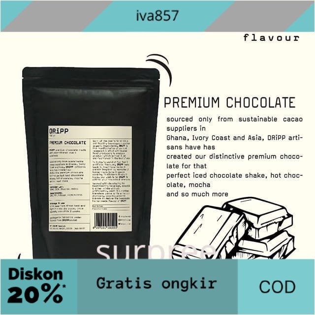 

PROMO DRiPP Premium Chocolate Powder - Bubuk Minuman Coklat GRATIS ONGKIR