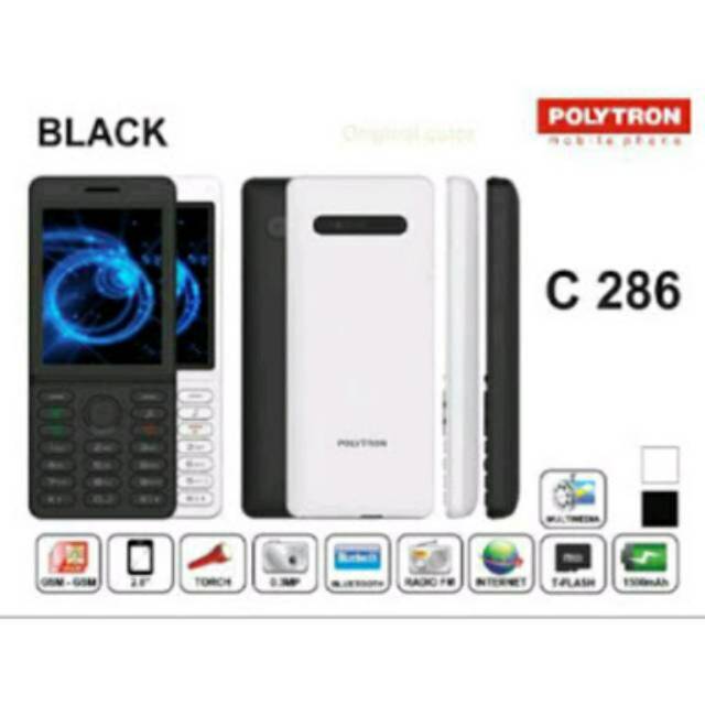 HP CLASIC  Polytron c286 handphone dualsim simpel portable bisa mp3 radio lampu senter sudah kamera