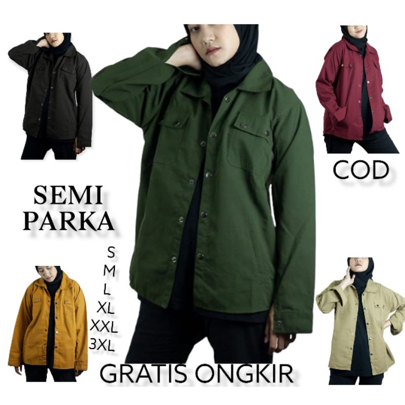 JAKET WANITA - JAKET SEMI PARKA PARKA WANITA - JAKET SEMI PARKA JUMBO - JAKET PARKA WANITA - PARKA W