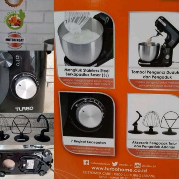 kodeQ6c6B--MIXER TURBO EHM9595 Adonan Kue dan Roti By PHILIPS GARANSI RESMI 3 TAHUN