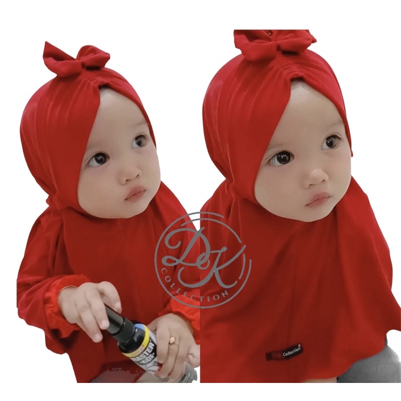 Jilbab Bayi pita Malika Untuk anak 0-2 Tahun