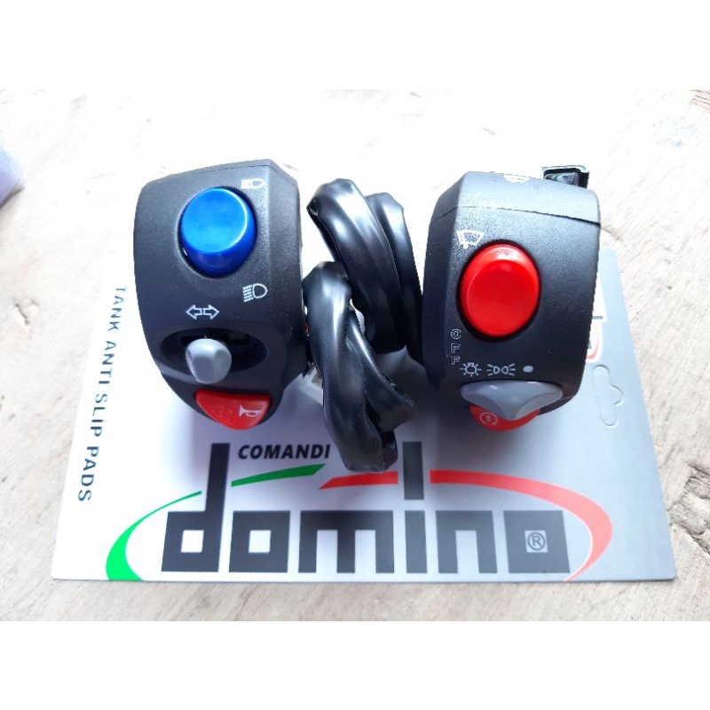 HOLDER SAKLAR SET DOMINO Tombol Rumah Saklar Domino Set Kiri Kanan Universal Rumah Saklar Motor Set Domino Kiri Kanan