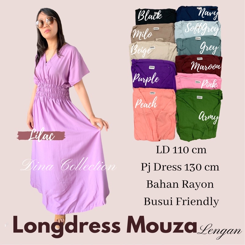 LONGDRESS MOUZA LENGAN #DRESSBALI