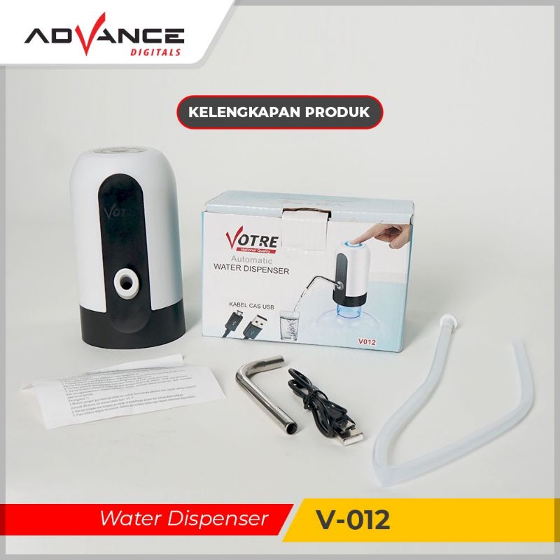 【Garansi 1 Tahun】Advance Pompa Air Dispenser Air Otomatis Dispenser Air Portabel V-012