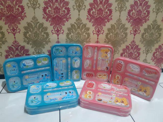 Kotak Makan Kotak Bekal 6 Sekat Lunch Box Yooyee