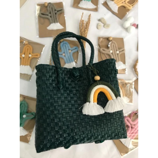 Tas Ayaman Emerald / Tas Anyam Plastik Premium/ Tas jali