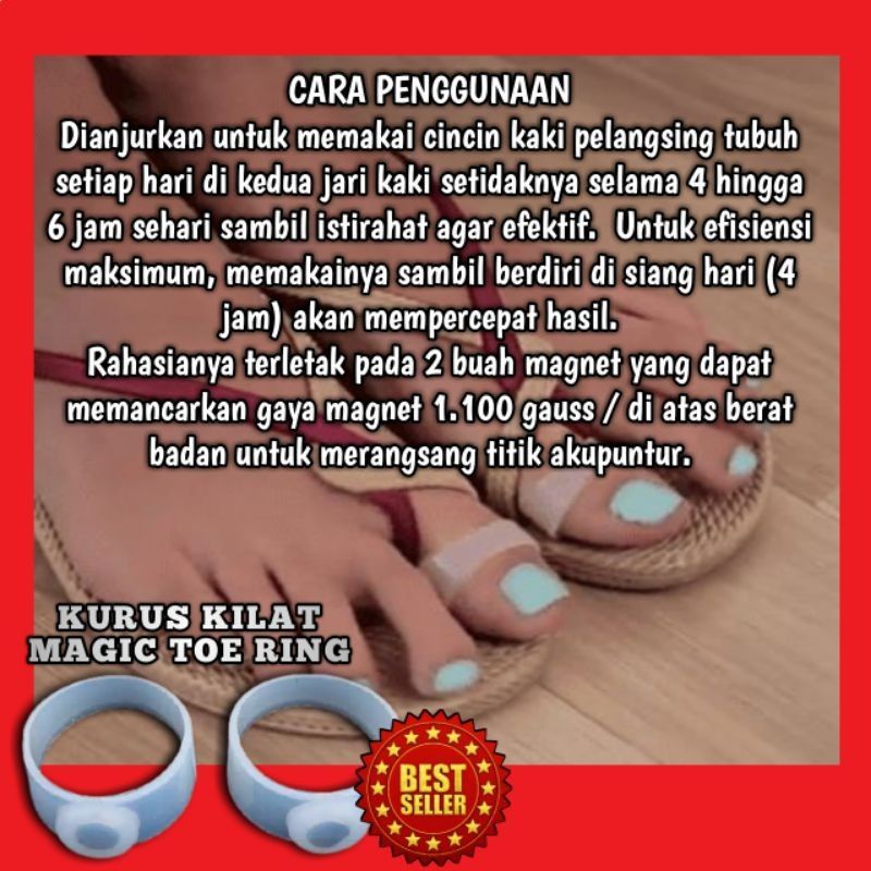 Cincin Ring Jari Pelangsing Obat Diet Herbal Penurun Berat Badan Korset Pembakar Lemak Slimming Tea