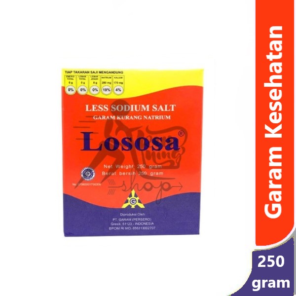 

Garam Lososa 250 gram - garam kesehatan rendah natrium untuk diet hipertensi