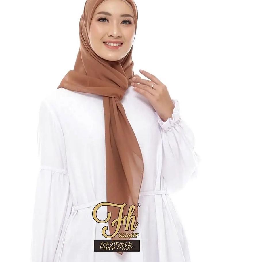 ⚡️SHOPEE MALL⚡️ kerudung jiilbab / hijab segi empat bahan bella square polos jahit tepi neci murah premium warna hijau matcha / sage green ?