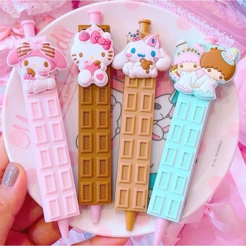 

bolpen cokelat sanrio