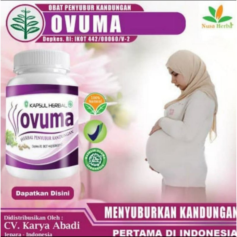 OBAT HERBAL PENYUBUR RAHIM WANITA/OVUMA ORIGINAL ASLI