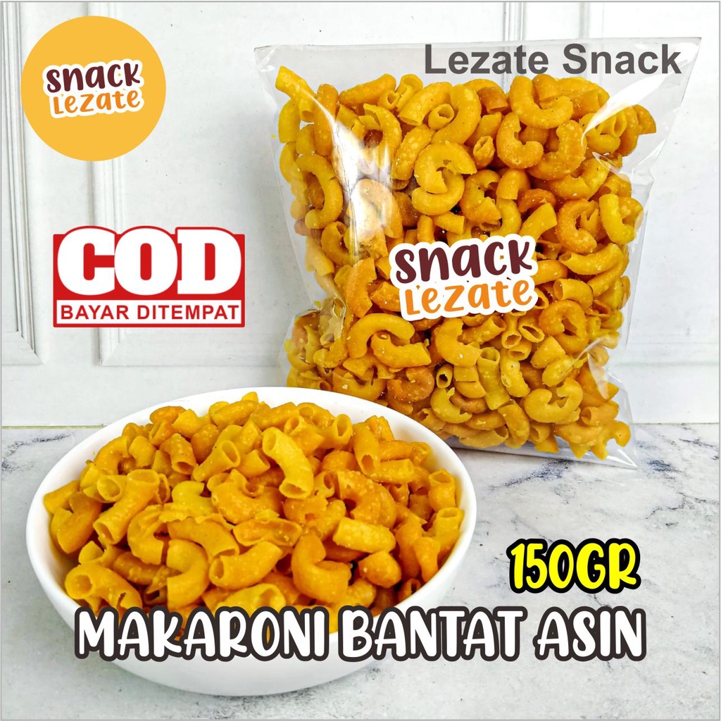 

Makaroni Asin Gurih Bantat 150gr Murah Renyah Enak / Makroni Bantat Kiloan Makaroni Bantat Asin Asep Macaroni